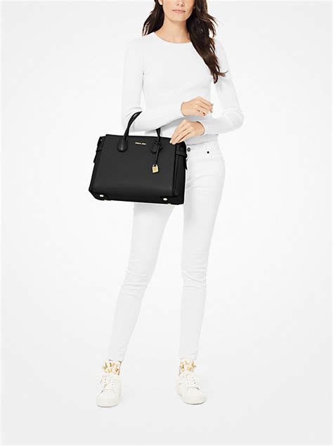 michael kors mercer large pebbled leather belted satchel|michael kors outlet satchel.